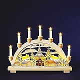 hellum Schwibbogen Weihnachten, Lichterbogen mit 10 Kerzen (+2 Ersatz...