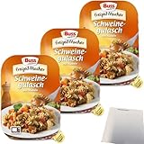 Buss Schweinegulasch mit Nudeln herzhaft abgeschmeckt 3er Pack (3x300g...