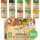 valeaf BIO Gemüse Samen Set für Kinder I Gemüse Anzuchtset m. 10 Sorten...