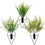 3 teiliges Künstliche Hängepflanzen mit Töpfen, Kunstpflanze Hängend,...