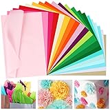 Ailvor Seidenpapier, 200 Blatt Tissue Paper Rosa, Bunt Bastelpapier zum...