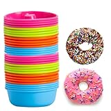 Orrdiffi 32 Stück Donut Backform Silikon Muffinform Silikon...