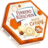 Ferrero Küsschen White Crispy – Knackig geröstete Haselnuss in heller...