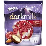 Milka Feine Kugeln Dark Milk Marzipan-Créme 1 x 90g I Weihnachtsschokolade...