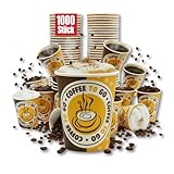 1000 x Einweg Kaffeebecher To Go–250ml Pappbecher–stabil &...