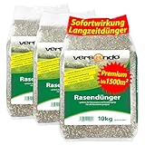 versando 30kg Rasendünger Frühjahr bis 1500m²: verdrängt Moos und...