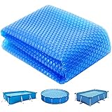 TOSANEO Pool Solarabdeckplane Rund Ø 305 cm Poolheizung Solarfolie 120 µm...