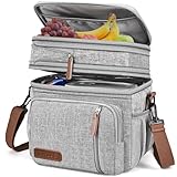 MIYCOO Kühltasche Lunchtasche für Männer und Frauen - Doppeldecker...