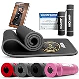 NEOLYMP extra dicke und rutschfeste Fitnessmatte mit Fitness E-Book und...