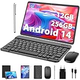 Android Tablet,11 Zoll Tablet Android 14 mit Tastatur, 12GB+256GB, 1TB...