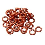 sourcing map 50pcs Silikon O-Ring 10mmx6mmx2mm VMQ Dichtring Dichtungsring...