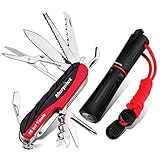 Morpilot Schweizer Messer, 15 in 1 Multi Tools aus Edelstahl, Schweizer...