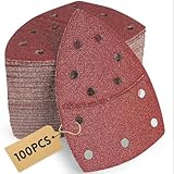 100 Stück Schleifpapier Dreieckschleifer Set 105x152 mm (93x93x93 mm),...