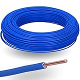 100 Meter Kalitec H07V-U 1x2,5 mm² blau im Karton I flammwidrige PVC...