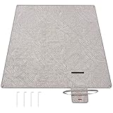 SONGMICS Picknickdecke, 300 x 200 cm, mit 4 Erdankern, groß, Campingdecke,...