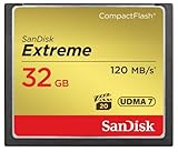 SanDisk Extreme CompactFlash Speicherkarte 32 GB (Für DSLR-Kameras, UDMA7,...