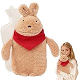 Rppiup Wärmflasche Kinder, 1L Wärmflasche Kuscheltier, Wärmflasches mit...