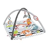 Fisher-Price Tierfreunde Kontrast-Spieldecke | Spielbogen Baby Spielzeug...