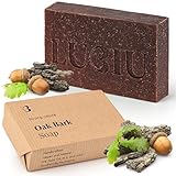 lubiu Eichen Seife Stück 100g - 3in1 Feste Duschseife Männer (Körper,...