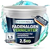 TeichHeld Fadenalgenvernichter teich [360° Schutz für Fische] 2,5kg Extra...