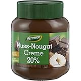 dennree Nuss-Nougat-Creme mit 20% Haselnüssen (400 g) - Bio