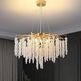 Dazii Moderne Kronleuchter in Baumzweigform, luxuriös, goldfarben, rund,...