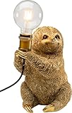Kare Design Tischleuchte Animal, Gold, Faultier Motiv, Tischlampe, Deko...