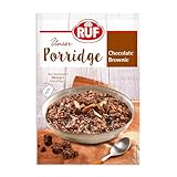 RUF Porridge Chocolate Brownie, Instant Haferbrei mit Brownie-Bites und...