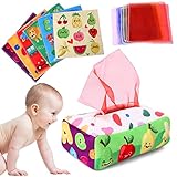 Baby Spielzeug 6 Monate - Tissue Box Montessori - Sensorik, Hohem Kontrast...