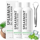 Spearmint-Ölzieh-Spülung – Natürliche Mundspülung mit kaltgepresstem...