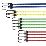 10x Allzweck Expander Mit Haken & Extra Starke Gepäckspanner Set für...