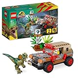 LEGO Jurassic Park Hinterhalt des Dilophosaurus, Dinosaurier Spielzeug Set...