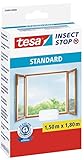 tesa Insect Stop STANDARD Fliegengitter für Fenster - Insektenschutz...