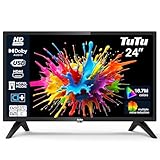 TuTu Fernseher 24 Zoll (60 cm) HD LED TV mit Triple Tuner...