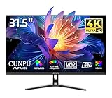 CUNPU 32 Zoll Monitor, 4K UHD 3840 x 2160, 1,07 Mrd.+ Farben, 100% sRGB,...