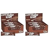 Haferriegel Corny Haferkraft Kakao, Vollkorn & Vegan, 12x65g (Packung mit...
