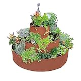 UNUS Garden Kräuterspirale Edelrost, rundes Kräuterbeet für Terrasse und...