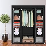 Oshion Kleiderschrank Faltschrank Stoffschrank Faltbare Garderobe Canvas...