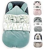 BABEES Winterfußsack Babyschale Winter Babyfußsack warm, Einschlagdecke...