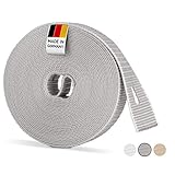BAUHELD® 6m Rolladengurt 23mm Grau [Made in Germany] - Für Rolläden an...