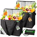 Cottara® Kühltasche Gross 2er Set aus recyceltem Material –...