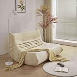 okwish Beanbag-Sofa, riesiges Doppelsofa, aus Teddy-Fleece-Material,...