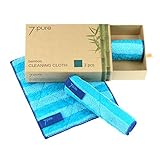 7.pure Bambus Putzlappen & Putztücher | 3 Stück | 20 x 25 cm | ohne...
