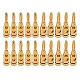 Uikdjgu Bananen Stecker, Verbinder, Offener Schrauben Typ, 10 Paare