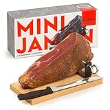 MINI-JAMON SERRANO von jamon.de | Im Geschenkkarton | Set mit Holzständer...