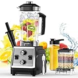 Greadio 2-in-1 Multi-Blender Mixer 2000W, 25.000 U/min, Standmixer mit 8-...