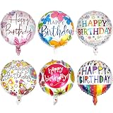 Folienballon Geburtstag,6 PCS Happy Birthday Luftballon,Luftballons...