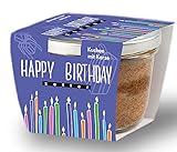 Zotter Geburtstagskuchen mit Kerze im Glas | Happy Birthday | Torte...