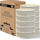 Ginkgo Pappteller, 21,6 cm, 500 Stück, verdickte, robuste Einwegteller...