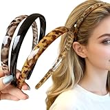 3stück Haarreifen Damen Mit Leopardenmuster Schwarz Braun Modische...